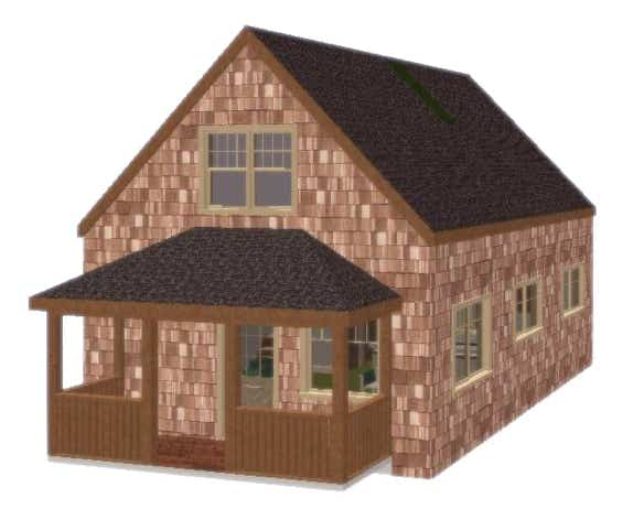 2 Story Universal Cottage. Country House Plans