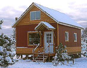 16x24 post and pier cabin in Michigan