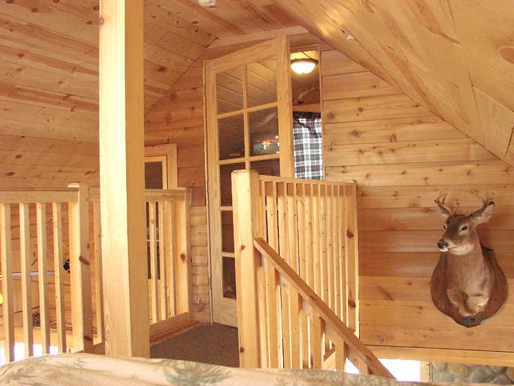 16 foot wide cabin loft area