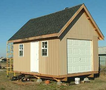 exterior of the 12x18 cabin nearing completion
