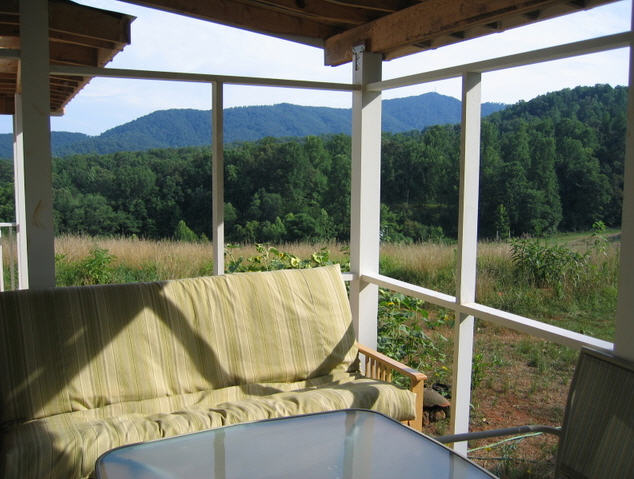 20 x 24 2-story cabin screen porch