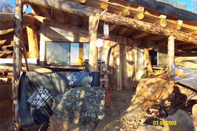 An owner-built underground cob house