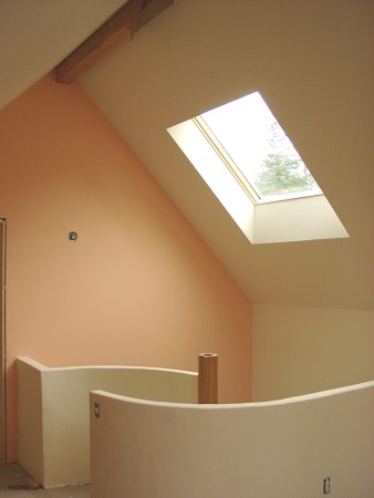 cottage loft stair from above